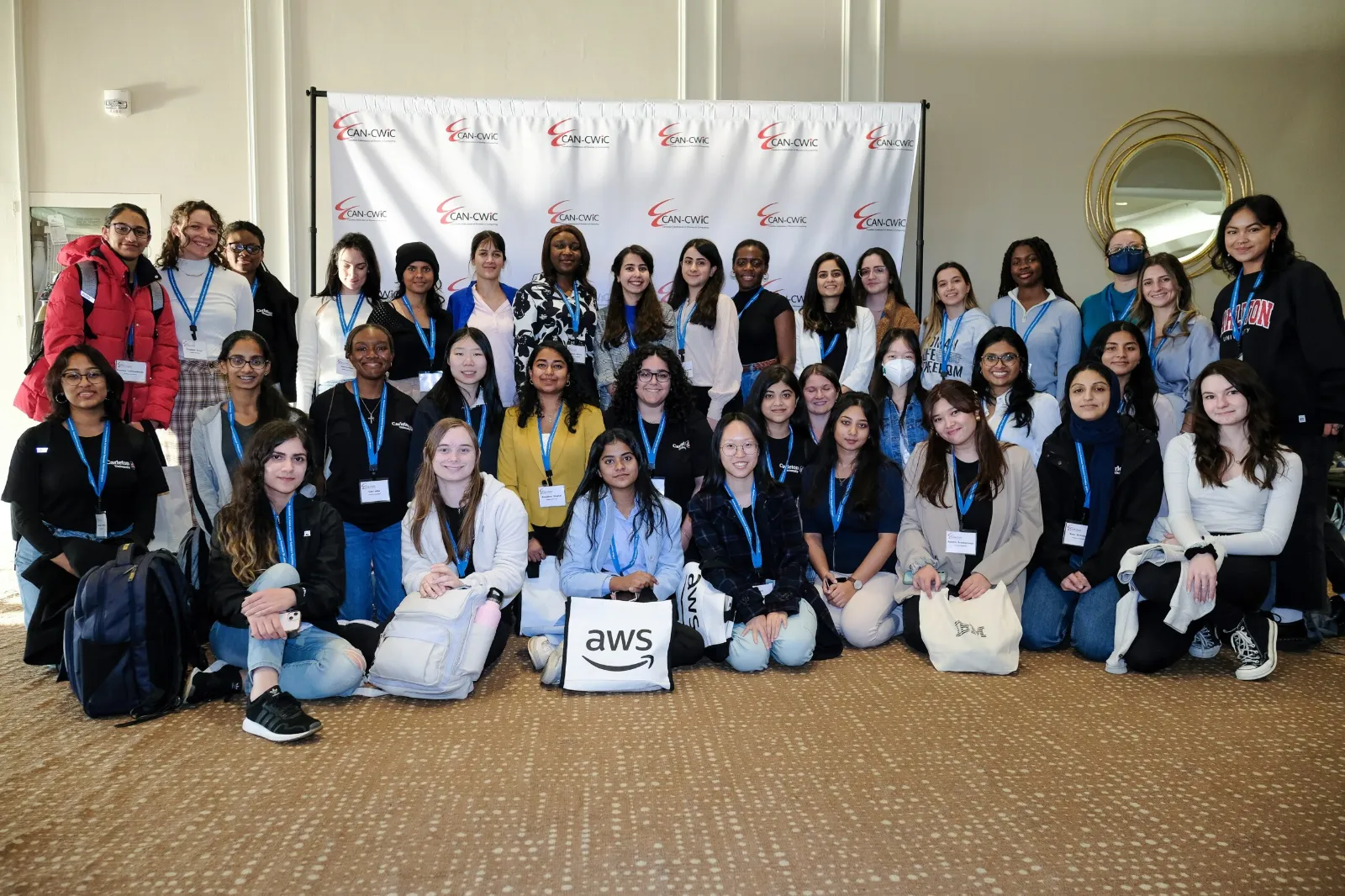 Students at the CAN-CWiC conference